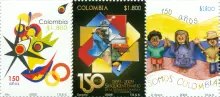 Sesquicentenario de la primera estampilla en Colombia. (15/12/2009)
